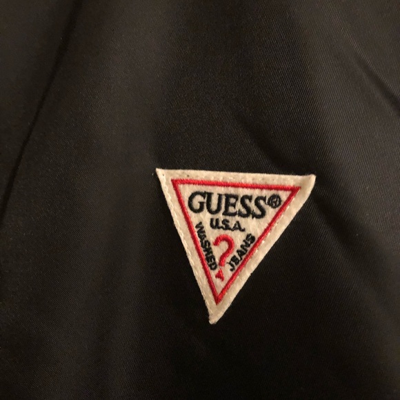 Black Guess bomber Jacket - Picture 3 of 4